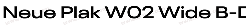 Neue Plak W02 Wide B字体转换 Neue Plak W02 Wide B字体转换
